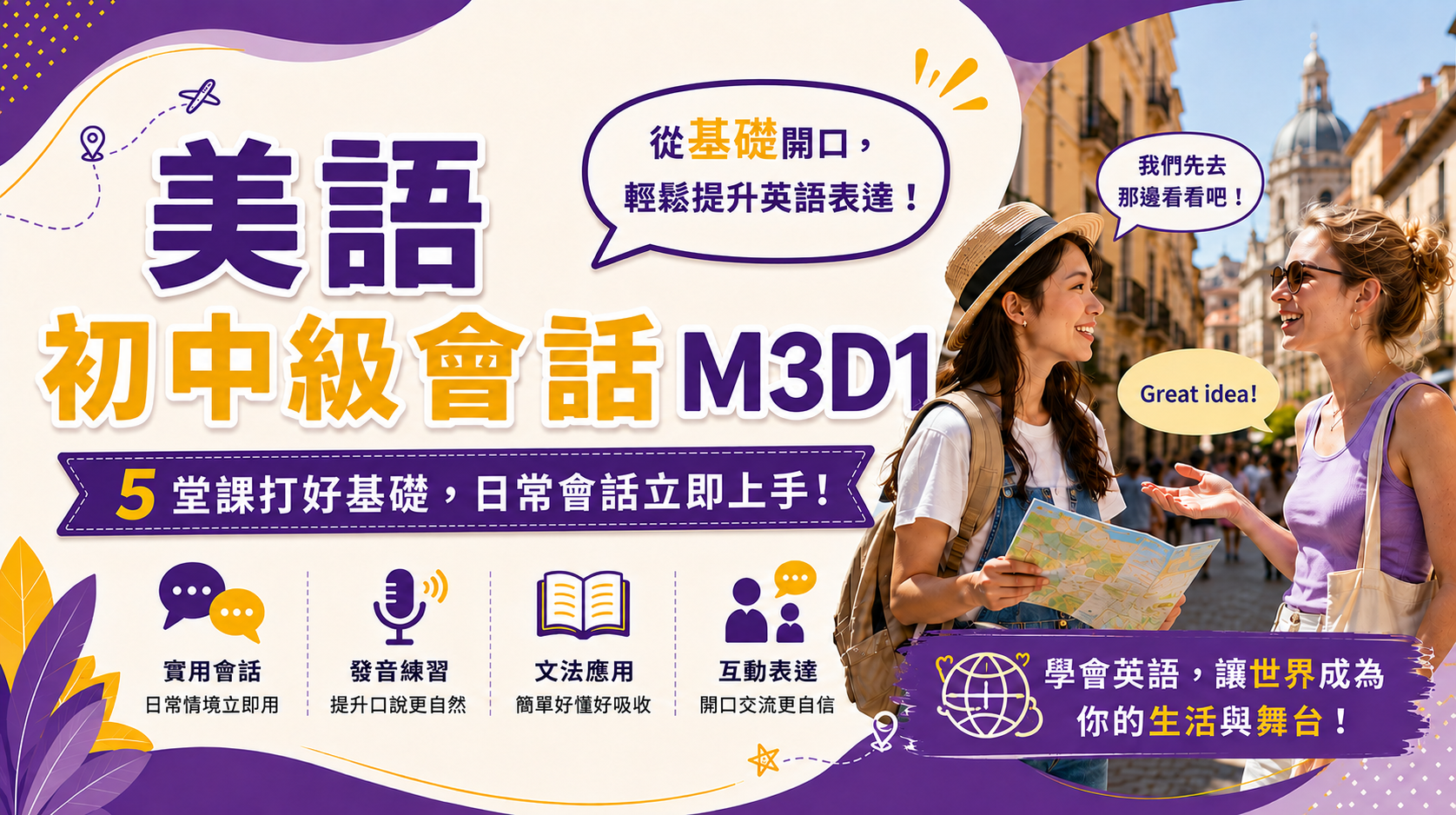 美語初中級會話M3D1