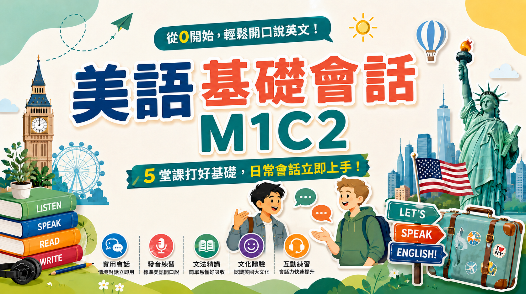 美語基礎會話M1C2