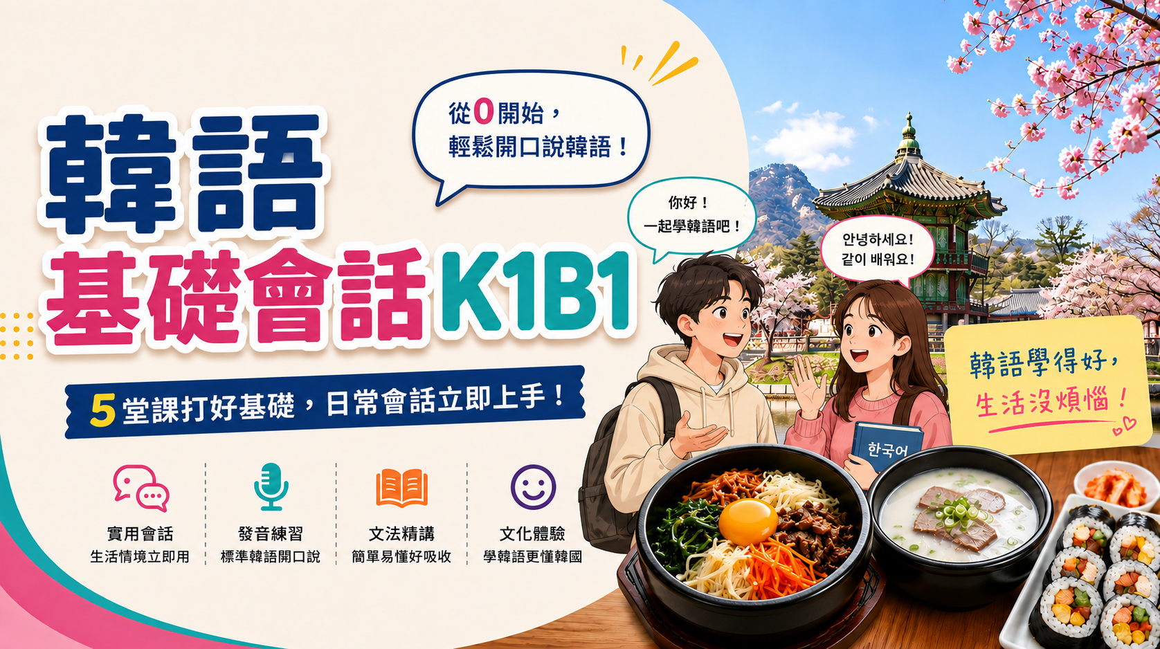 韓語基礎會話K1B1